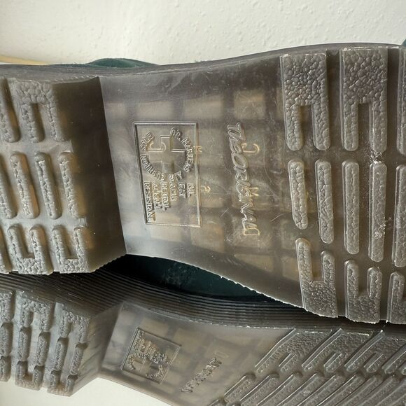 Dr. Martens 1460 Pascal Suede Leather Lace Up Boots Women 8 /Men 7 Forest Green - Picture 12 of 16